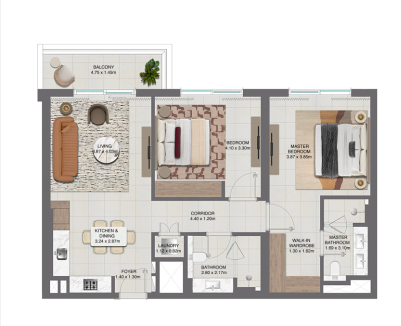 2 Bedroom Apartment